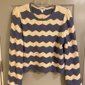 Lauren Conrad Stripes Bell Sleeve Sweater